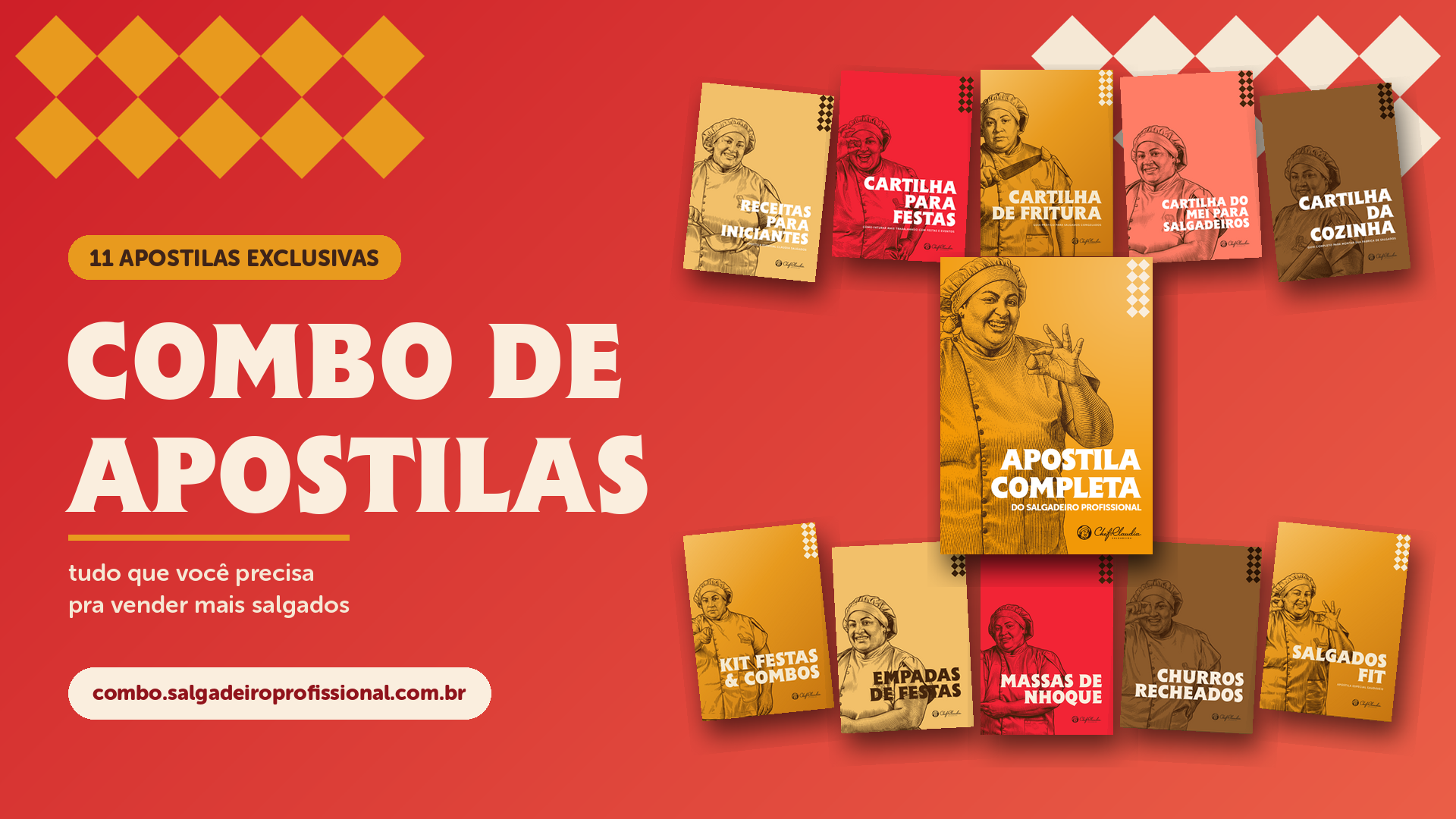 Combo de Apostilas - 11 Apostilas Exclusivas por R$97